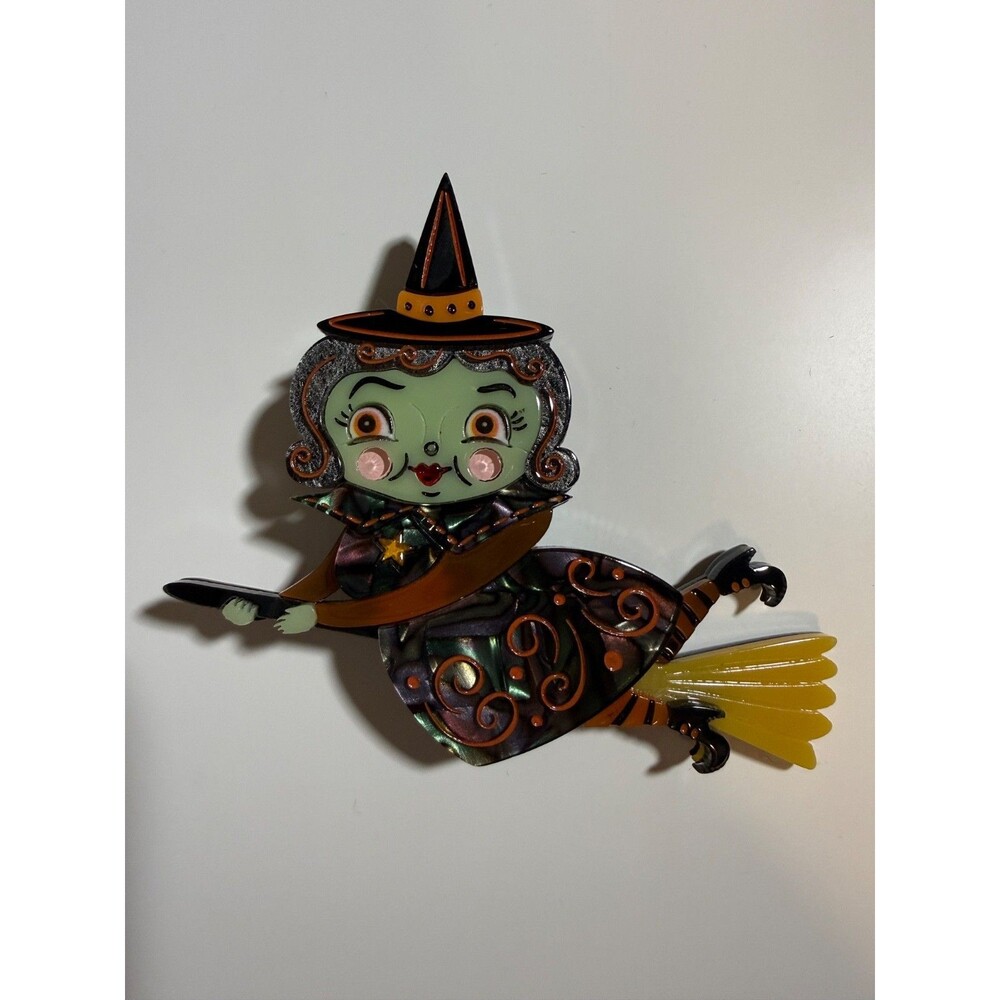 Bromhilda Brooch Johanna Parker x Lipstick & Chrome Halloween Dreamer Witch Pin